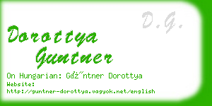 dorottya guntner business card